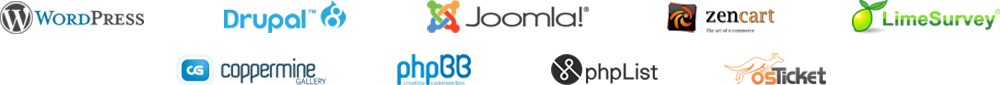 Install a Shopping Cart, Photo Gallery, a Blog or any other module in just 1 click